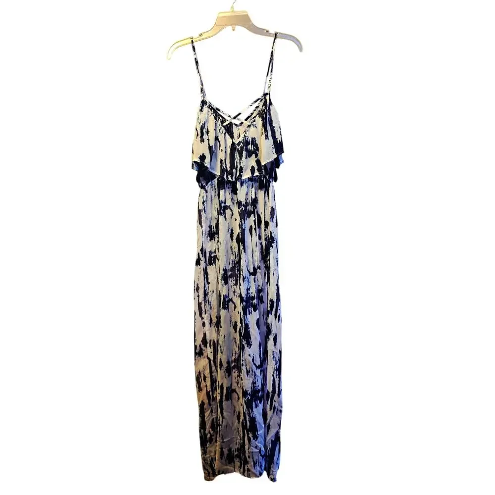 Abercrombie & Fitch tie dye semi sheer maxi dress size small